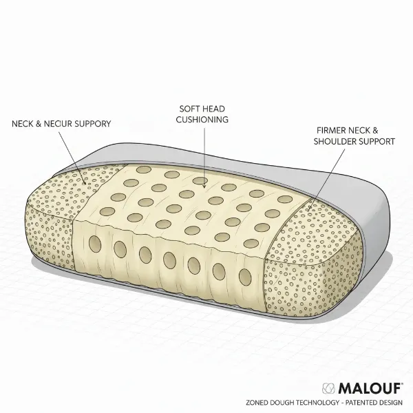 Review: Malouf Zoned Dough Memory Foam Bed Pillow – Your Guide to Enhanced Sleep